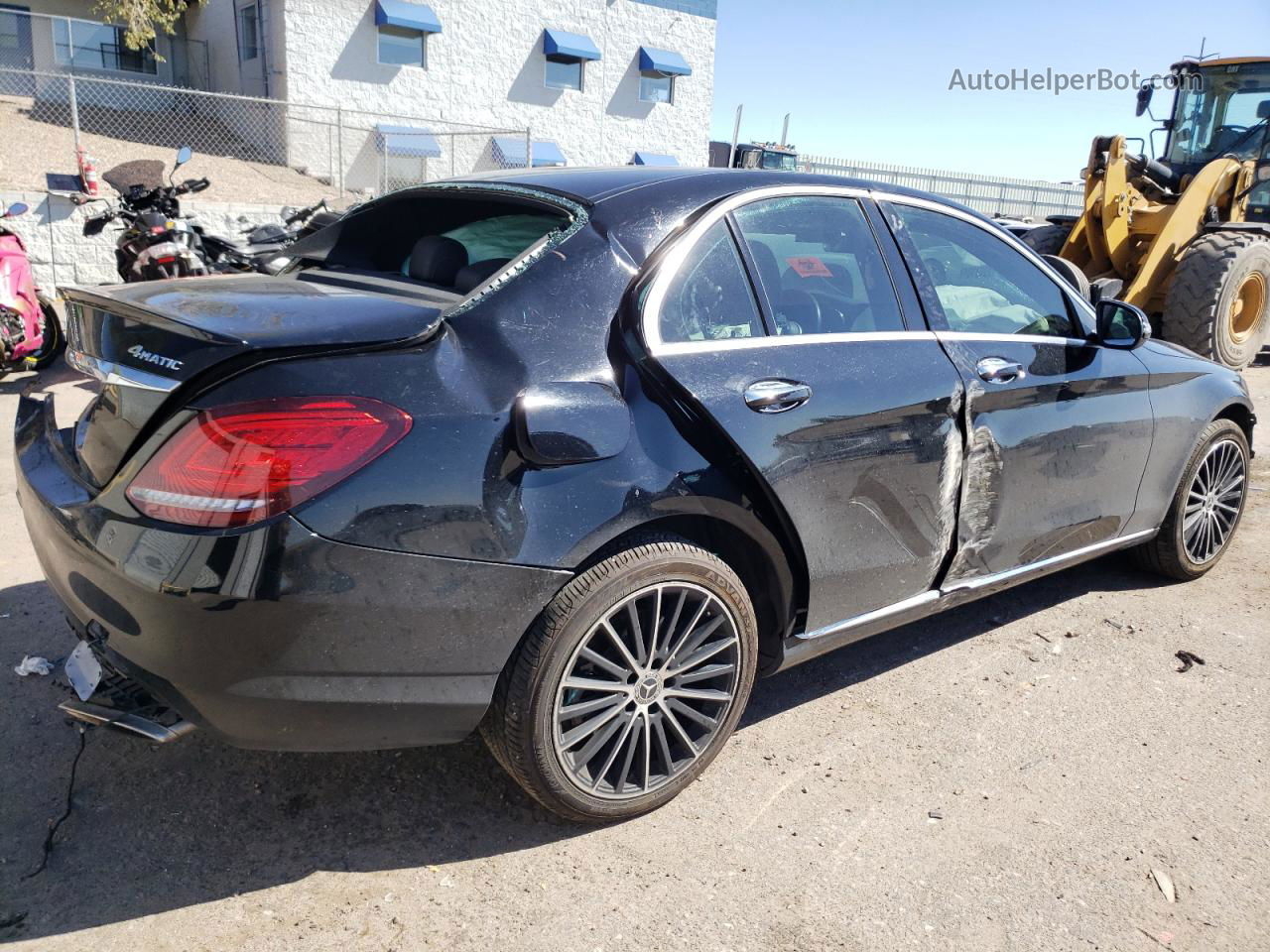 2019 Mercedes-benz C 300 4matic Черный vin: 55SWF8EB1KU303745