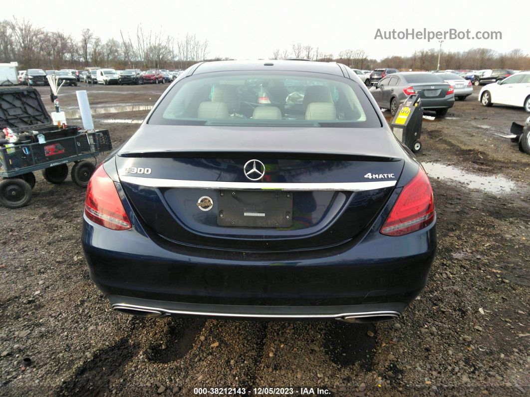 2019 Mercedes-benz C 300 4matic Dark Blue vin: 55SWF8EB1KU308542