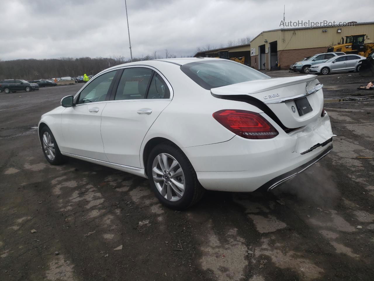 2019 Mercedes-benz C 300 4matic White vin: 55SWF8EB1KU312140