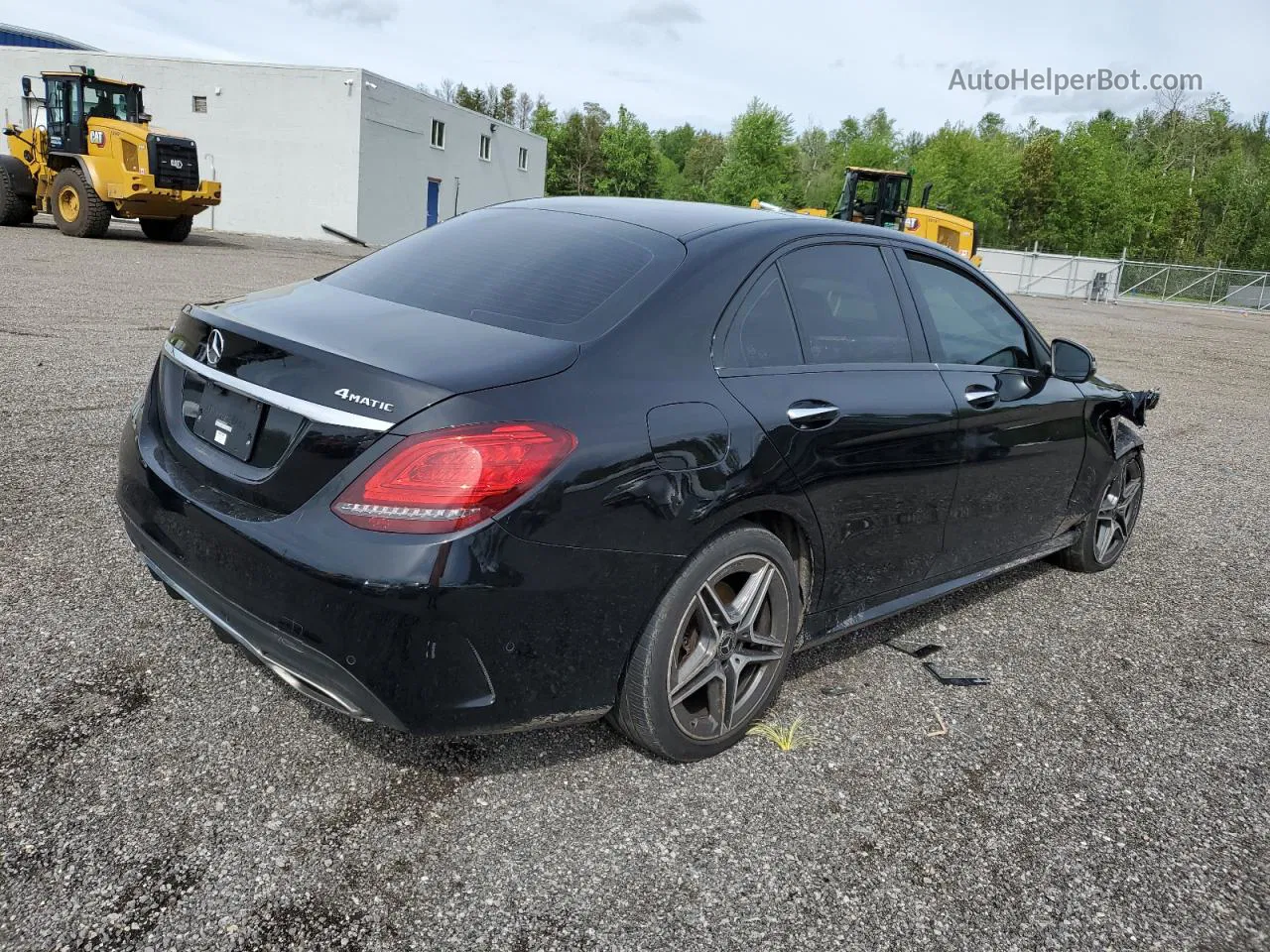 2019 Mercedes-benz C 300 4matic Black vin: 55SWF8EB2KU285207