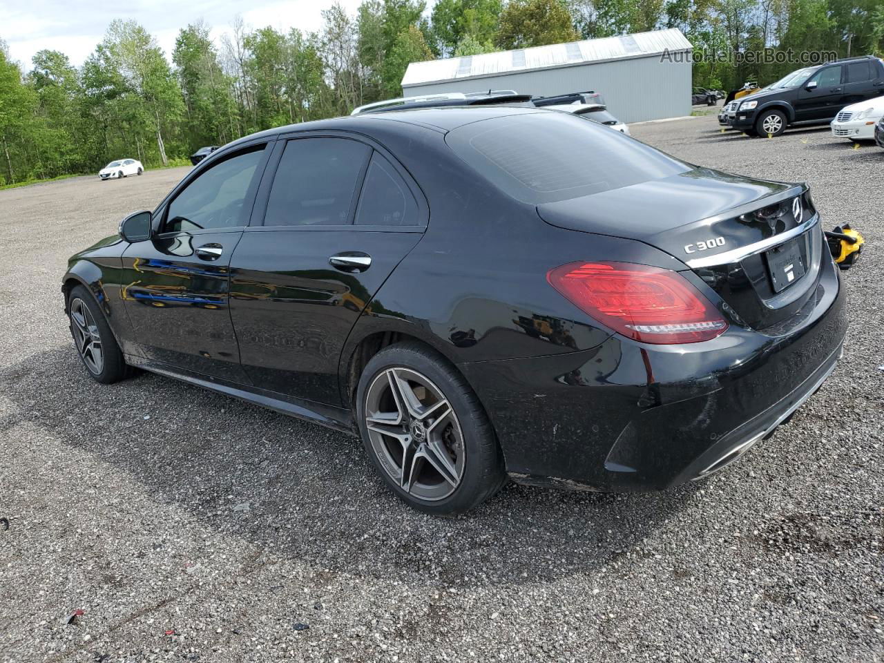 2019 Mercedes-benz C 300 4matic Black vin: 55SWF8EB2KU285207