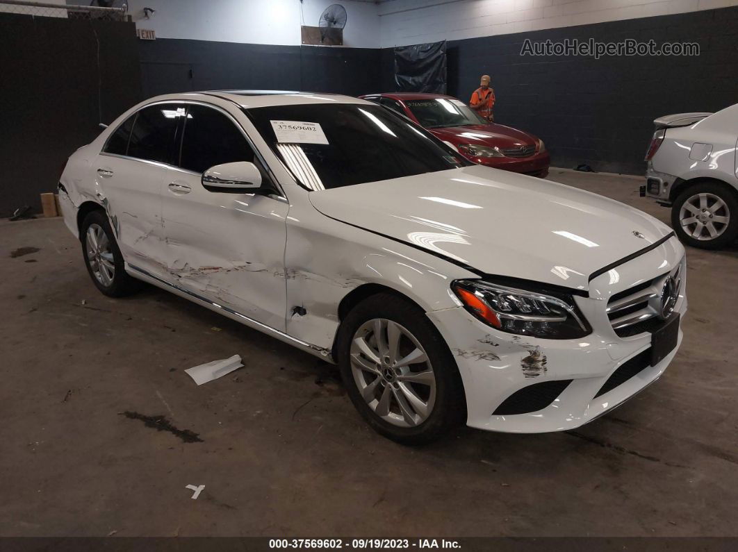 2019 Mercedes-benz C 300 4matic White vin: 55SWF8EB2KU287572