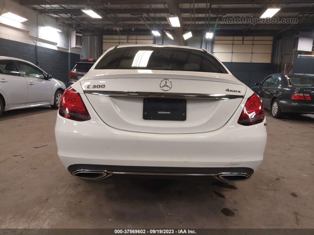 2019 Mercedes-benz C 300 4matic White vin: 55SWF8EB2KU287572