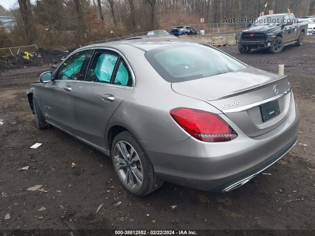 2019 Mercedes-benz C 300 4matic Gray vin: 55SWF8EB2KU320201