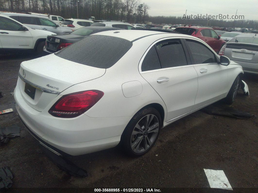 2019 Mercedes-benz C-class C 300 White vin: 55SWF8EB2KU322157