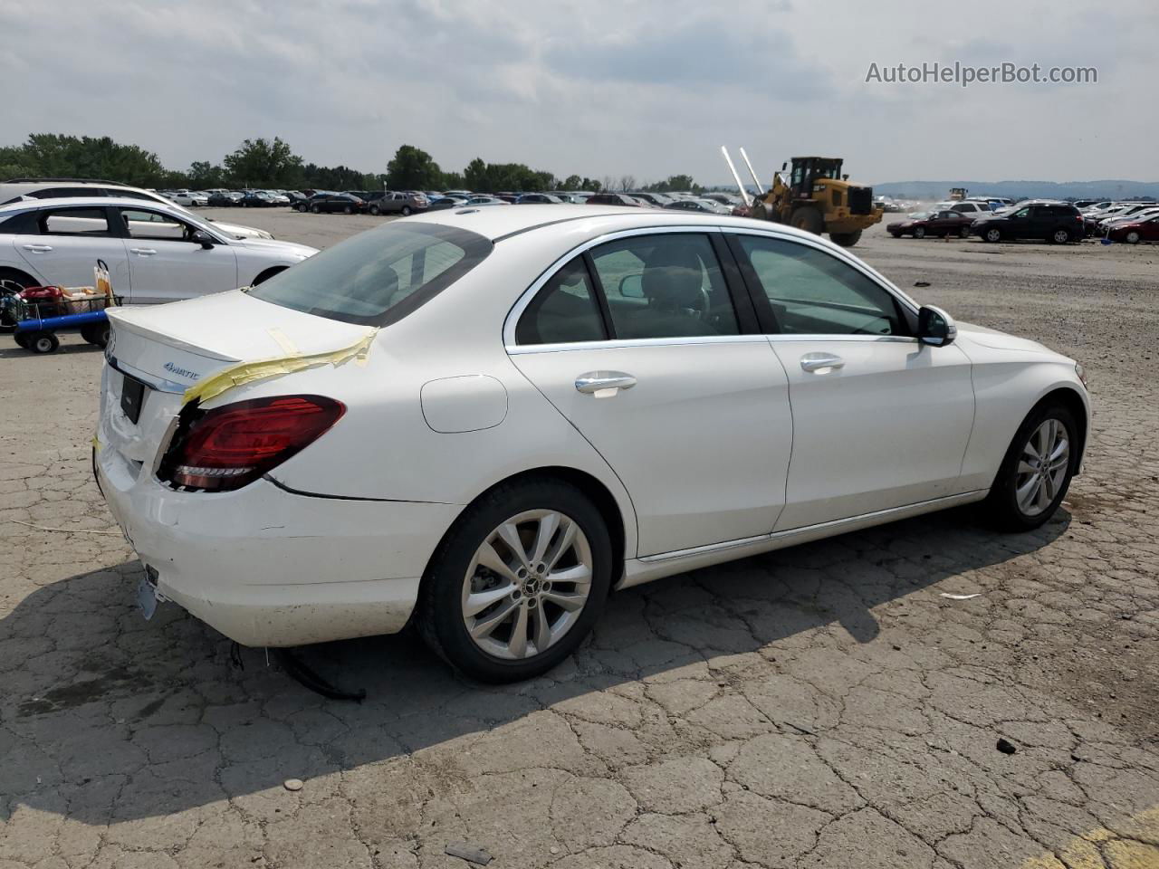 2019 Mercedes-benz C 300 4matic White vin: 55SWF8EB3KU288763