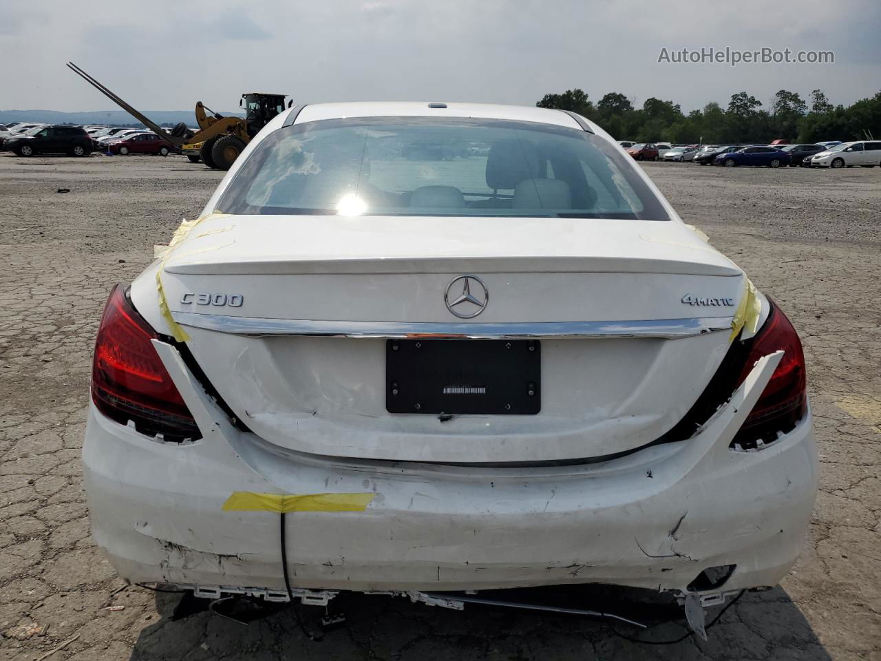 2019 Mercedes-benz C 300 4matic White vin: 55SWF8EB3KU288763