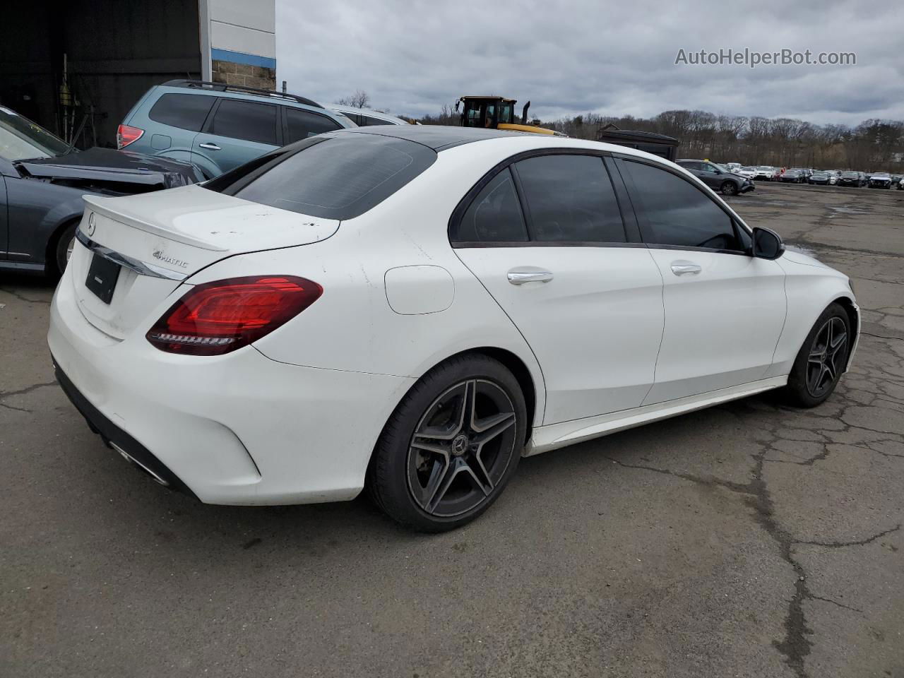 2019 Mercedes-benz C 300 4matic White vin: 55SWF8EB3KU290495