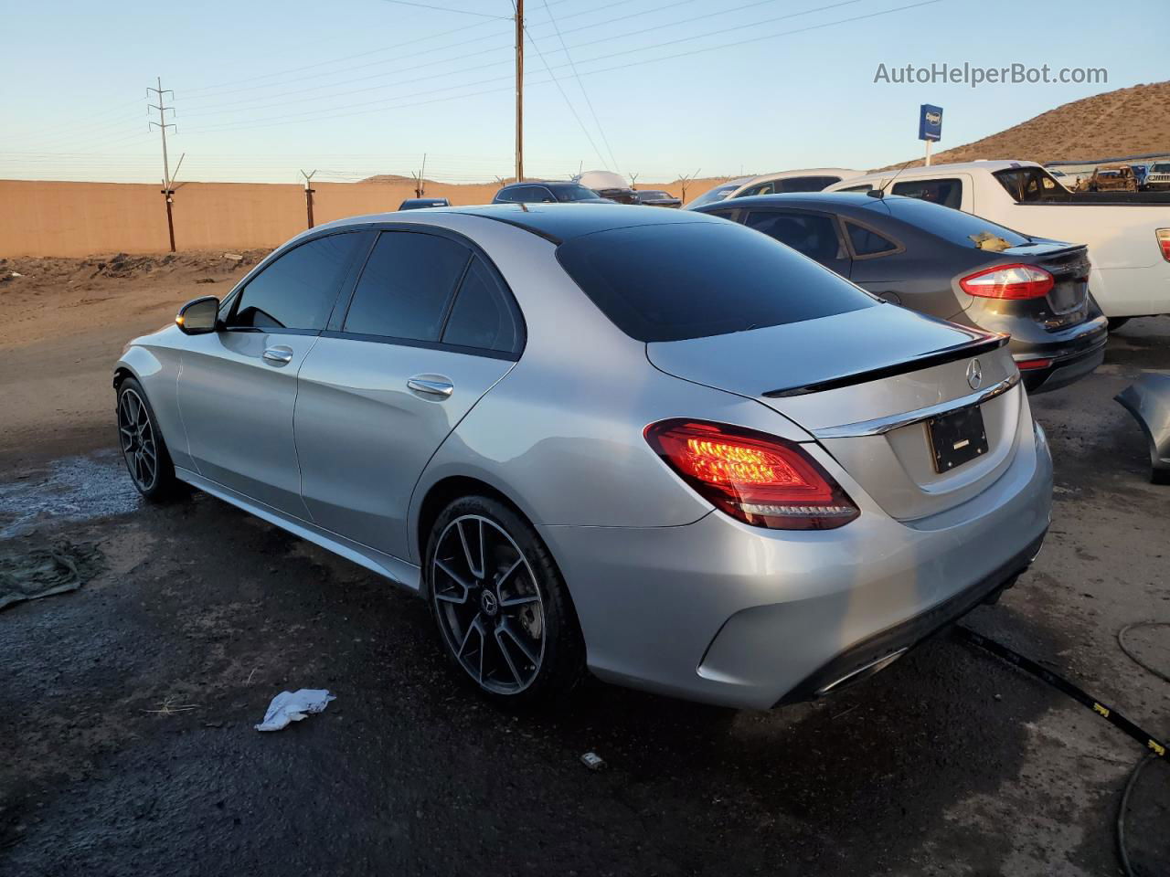 2019 Mercedes-benz C 300 4matic Silver vin: 55SWF8EB3KU296720