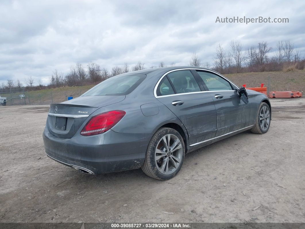 2019 Mercedes-benz C 300 4matic Gray vin: 55SWF8EB3KU304833