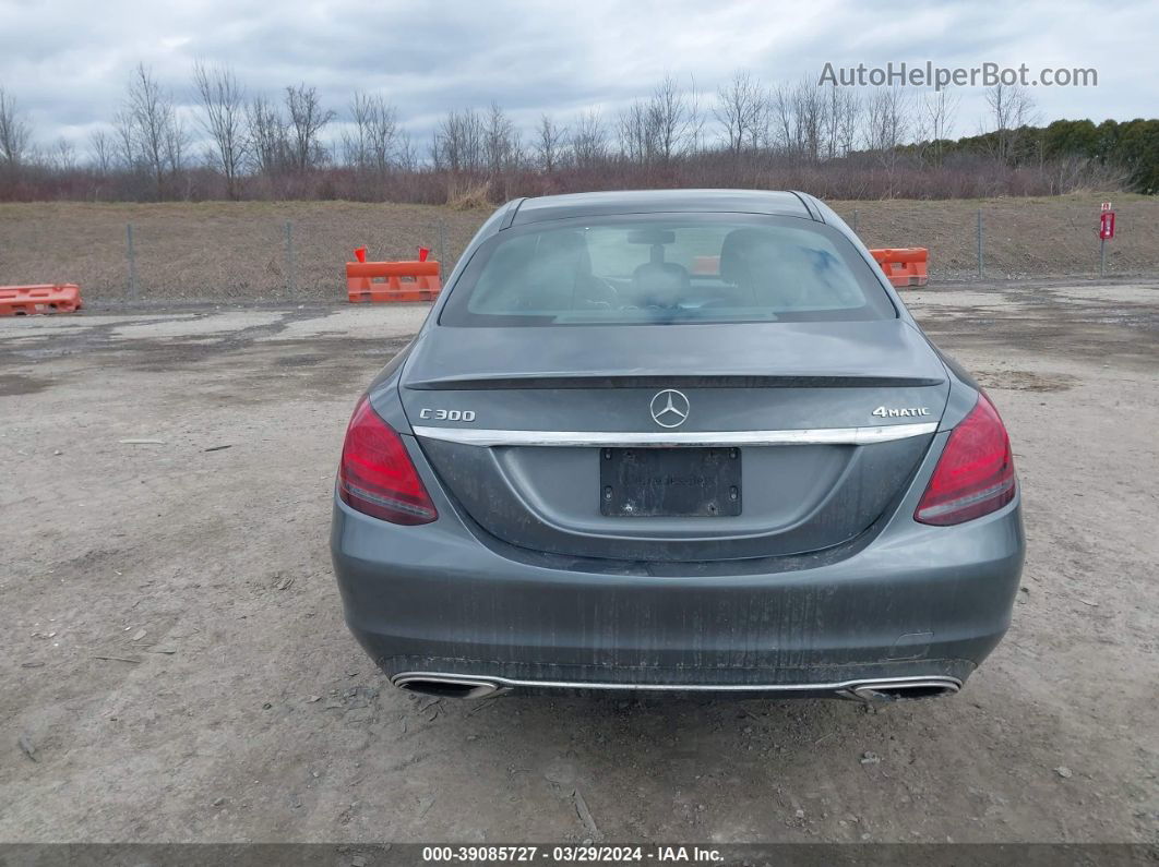 2019 Mercedes-benz C 300 4matic Gray vin: 55SWF8EB3KU304833