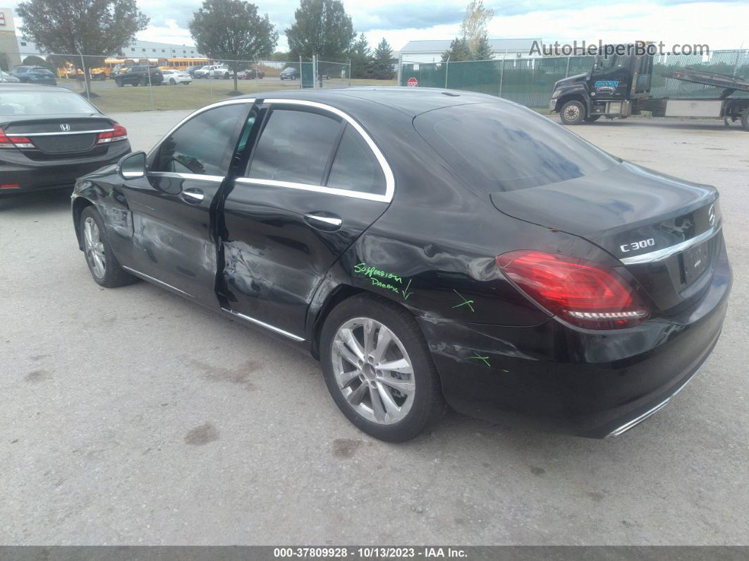 2019 Mercedes-benz C 300 4matic Black vin: 55SWF8EB4KU282759