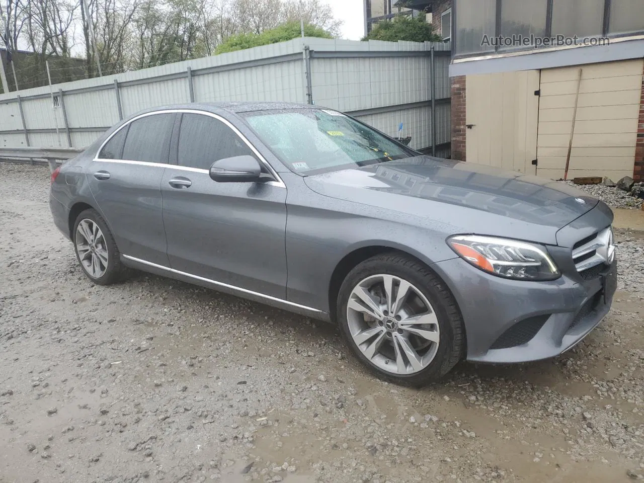 2019 Mercedes-benz C 300 4matic Серый vin: 55SWF8EB4KU285418