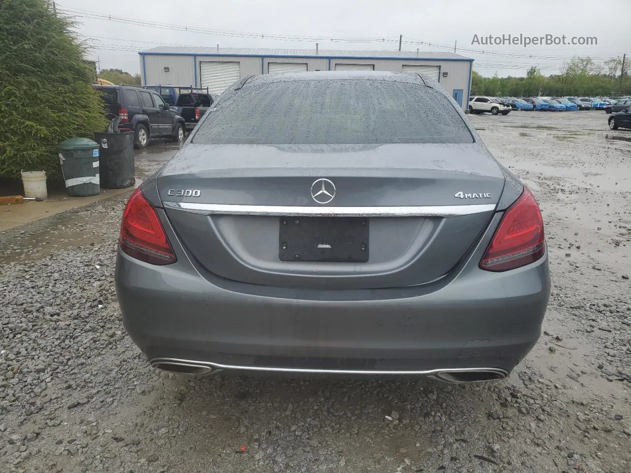 2019 Mercedes-benz C 300 4matic Gray vin: 55SWF8EB4KU285418