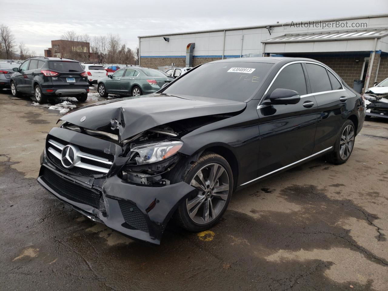 2019 Mercedes-benz C 300 4matic Black vin: 55SWF8EB4KU290585