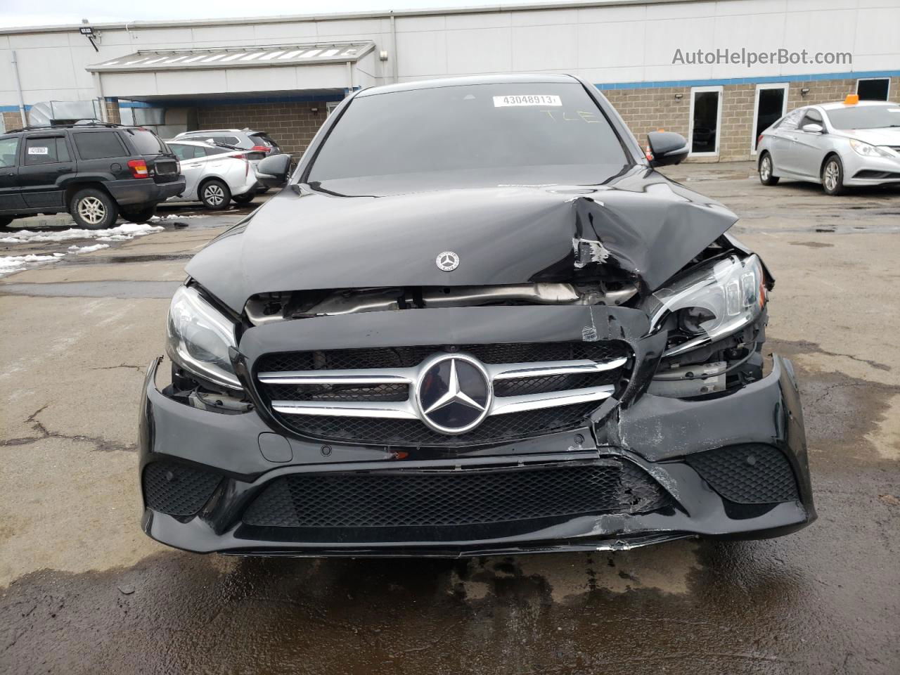 2019 Mercedes-benz C 300 4matic Black vin: 55SWF8EB4KU290585