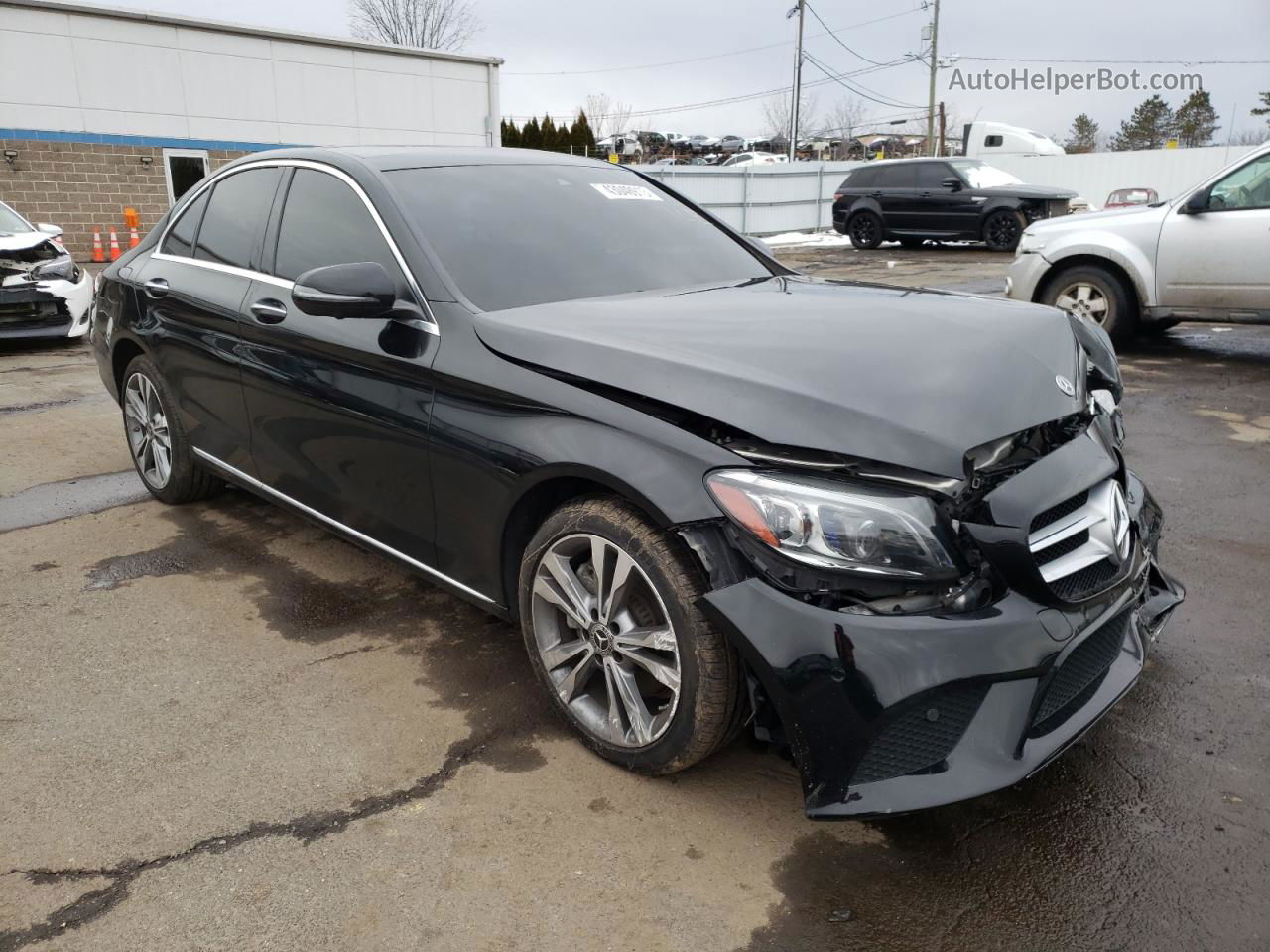 2019 Mercedes-benz C 300 4matic Black vin: 55SWF8EB4KU290585