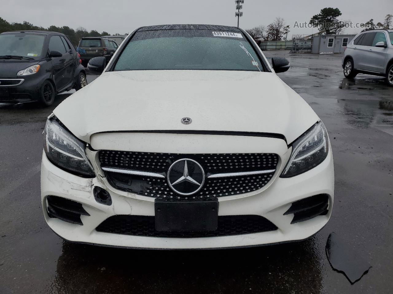 2019 Mercedes-benz C 300 4mat White vin: NY75020