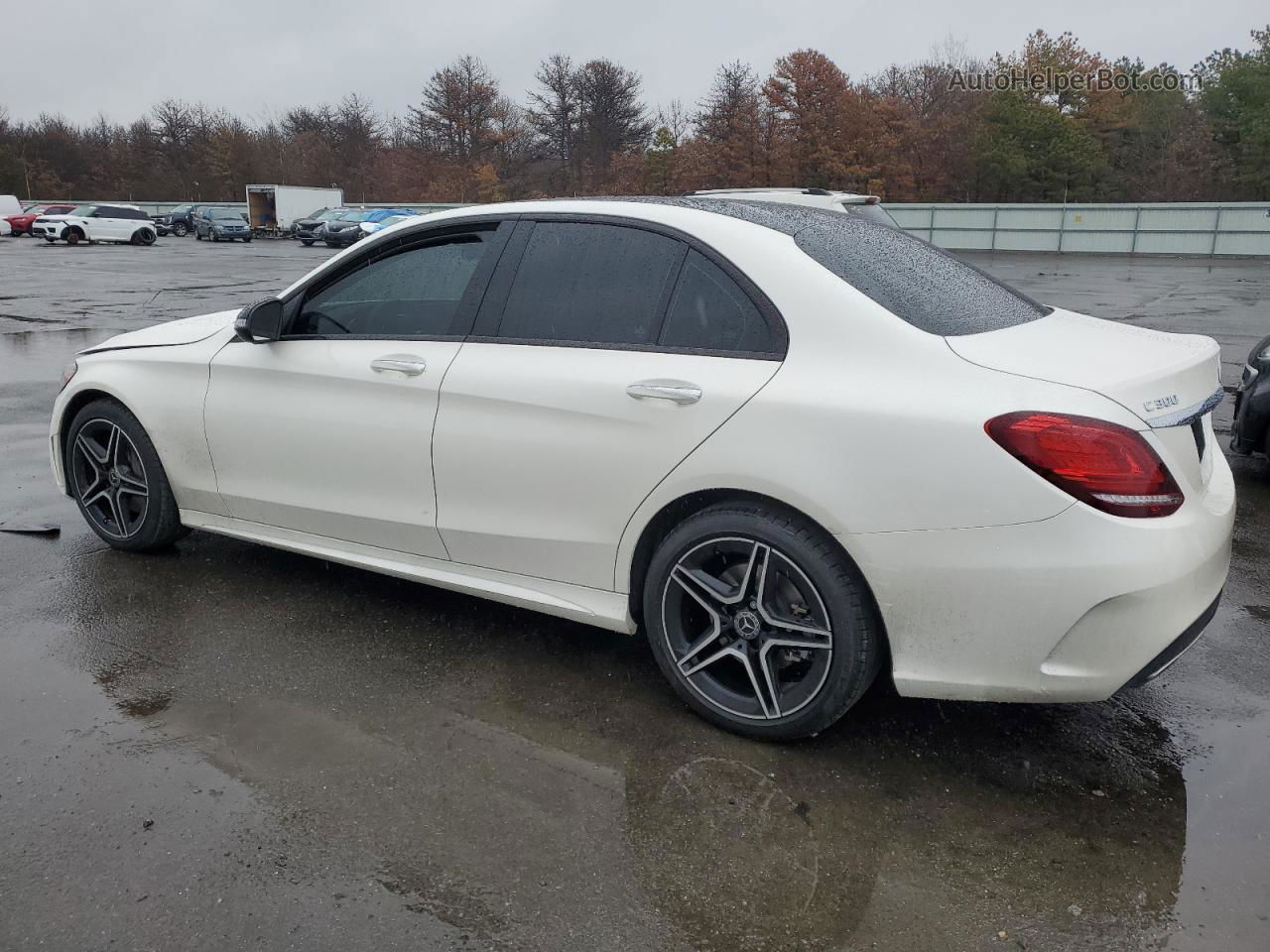 2019 Mercedes-benz C 300 4mat White vin: NY75020