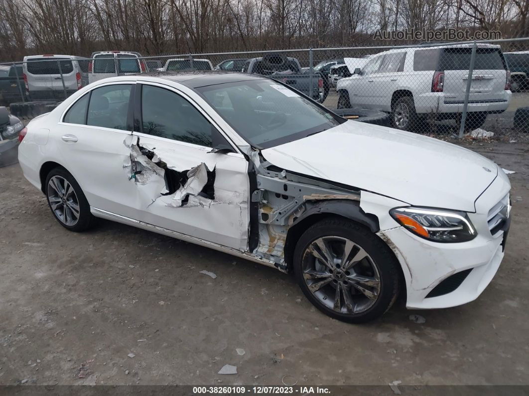 2019 Mercedes-benz C 300 4matic White vin: 55SWF8EB5KU285640