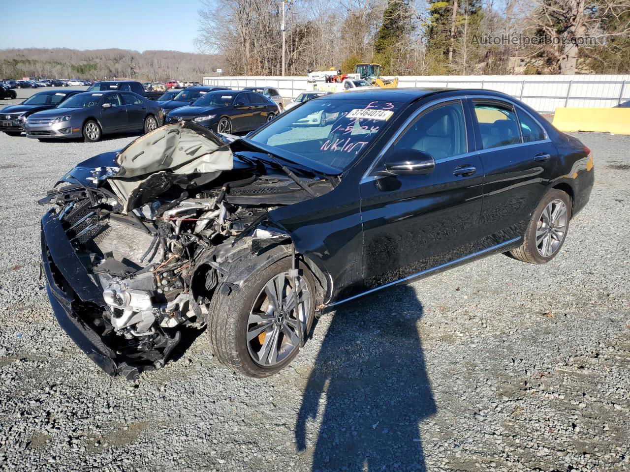 2019 Mercedes-benz C 300 4matic Black vin: 55SWF8EB5KU303330