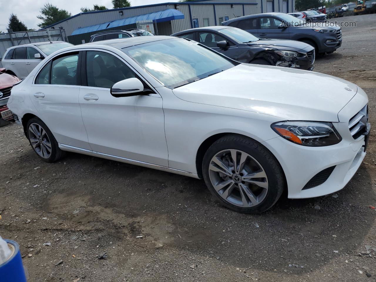 2019 Mercedes-benz C 300 4matic White vin: 55SWF8EB5KU304770