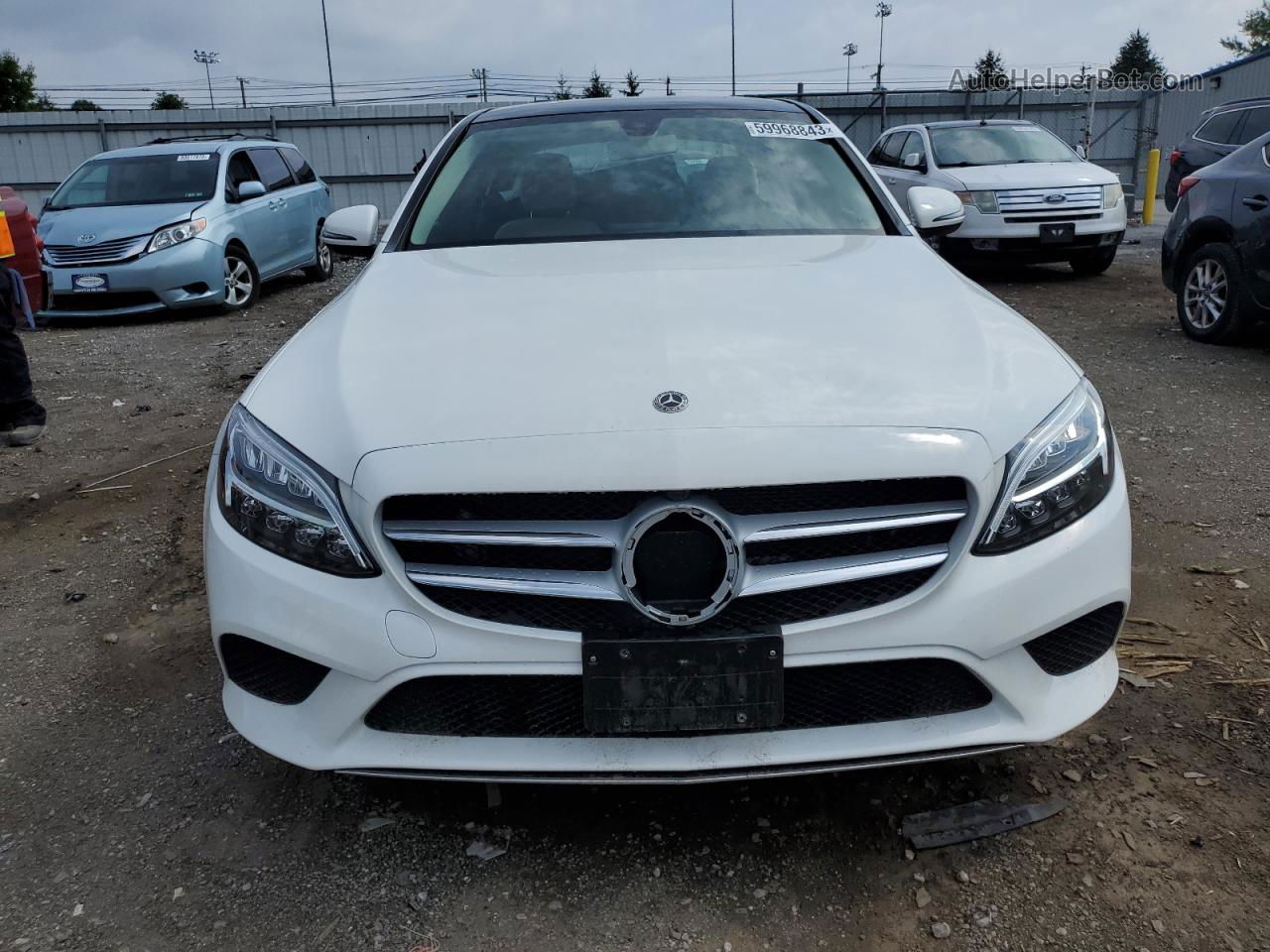 2019 Mercedes-benz C 300 4matic White vin: 55SWF8EB5KU304770