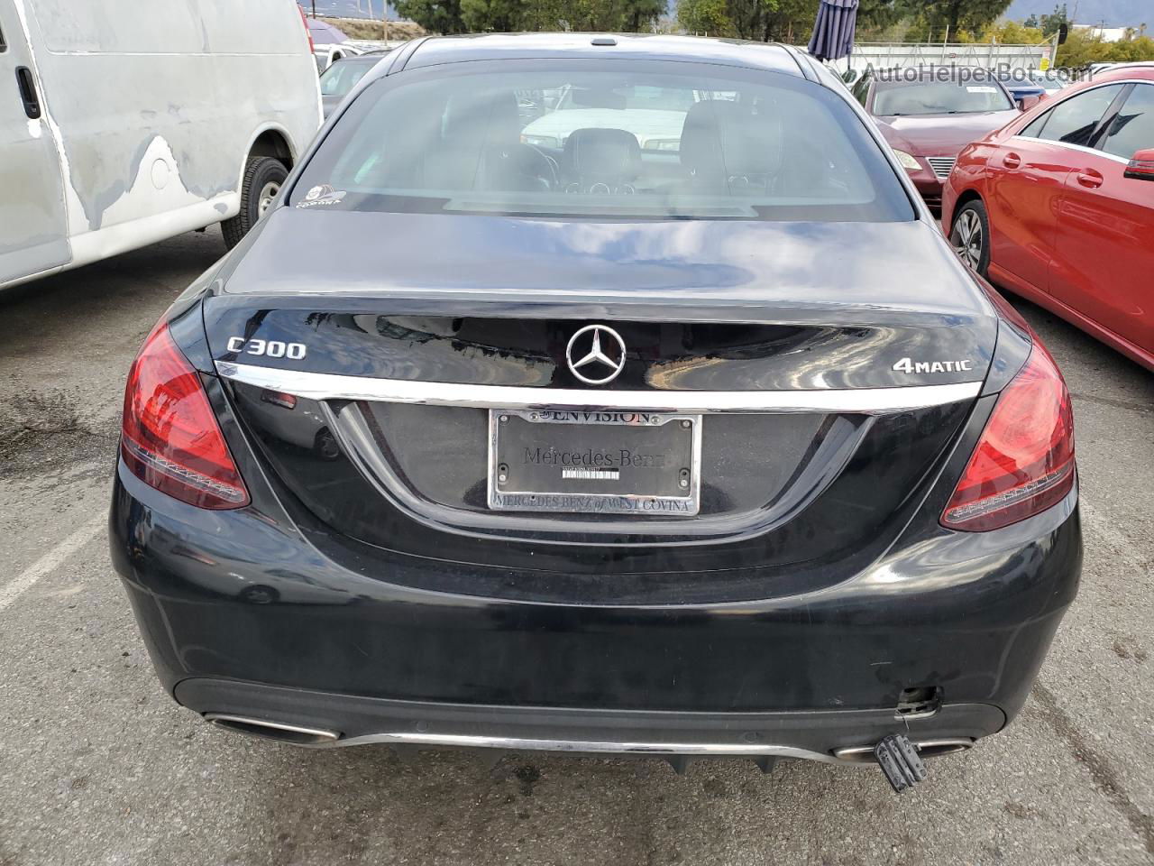 2019 Mercedes-benz C 300 4matic Black vin: 55SWF8EB5KU305577