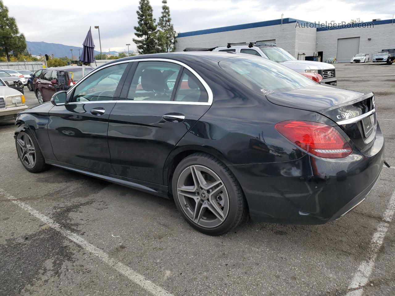 2019 Mercedes-benz C 300 4matic Черный vin: 55SWF8EB5KU305577