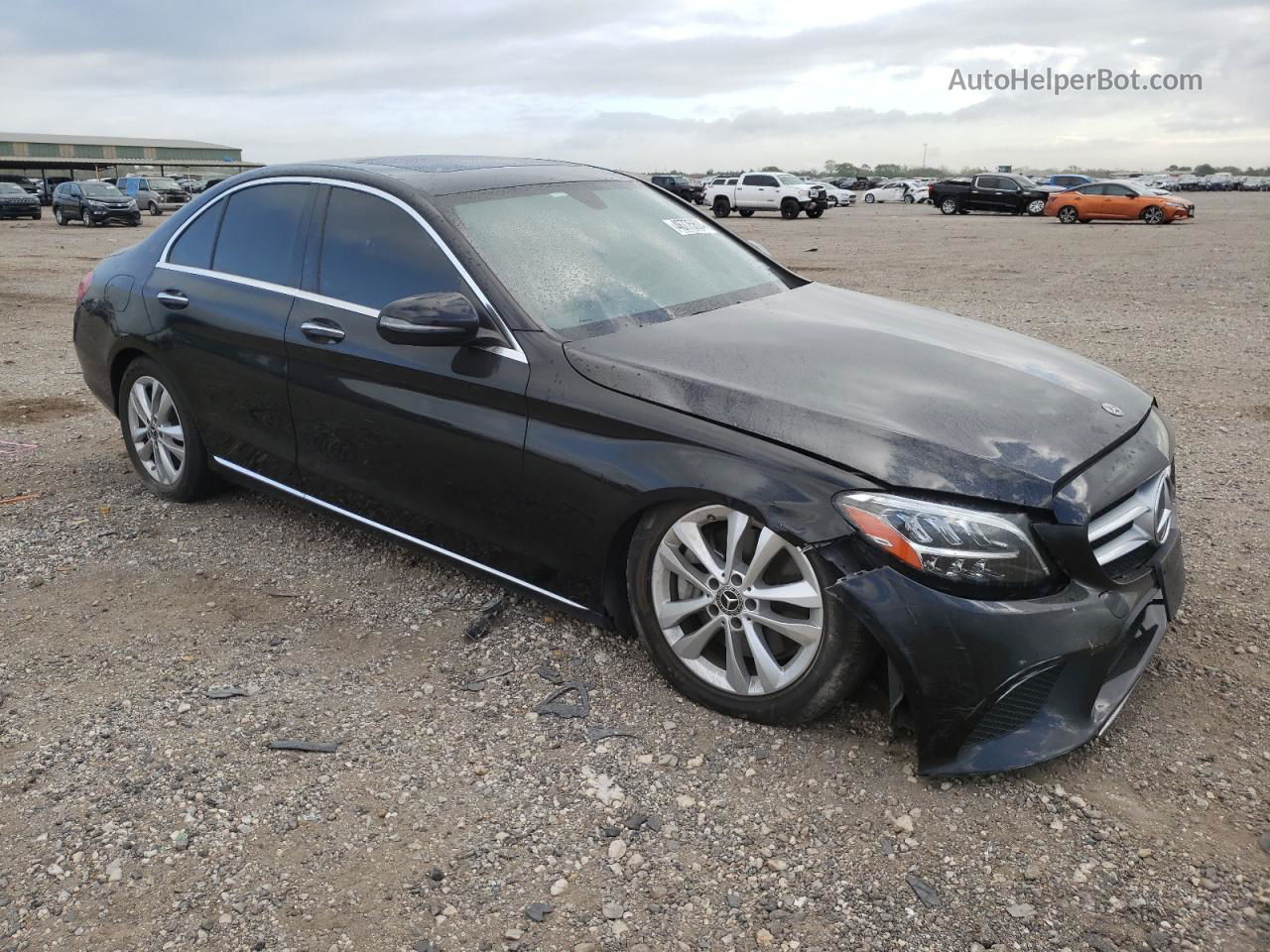 2019 Mercedes-benz C 300 4matic Black vin: 55SWF8EB5KU316725