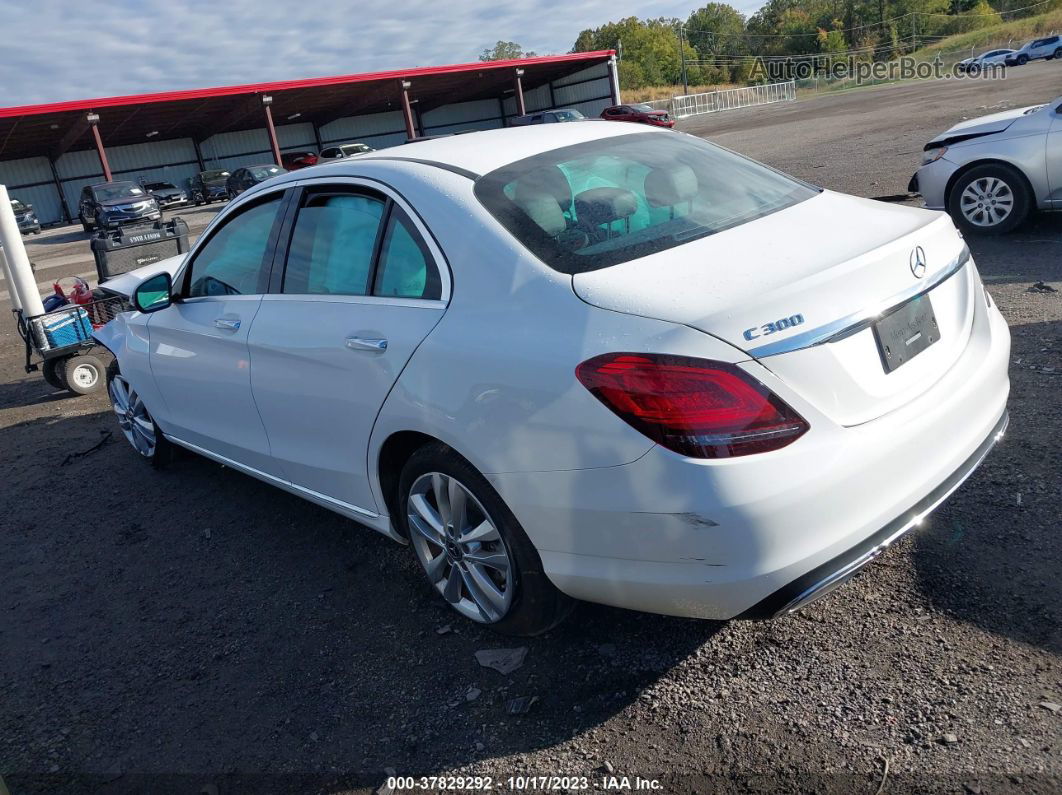 2019 Mercedes-benz C 300 4matic Белый vin: 55SWF8EB5KU320774