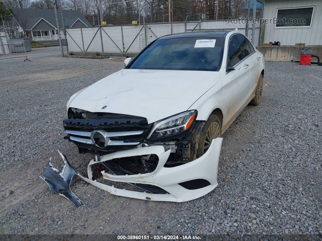 2019 Mercedes-benz C 300 4matic White vin: 55SWF8EB5KU322749