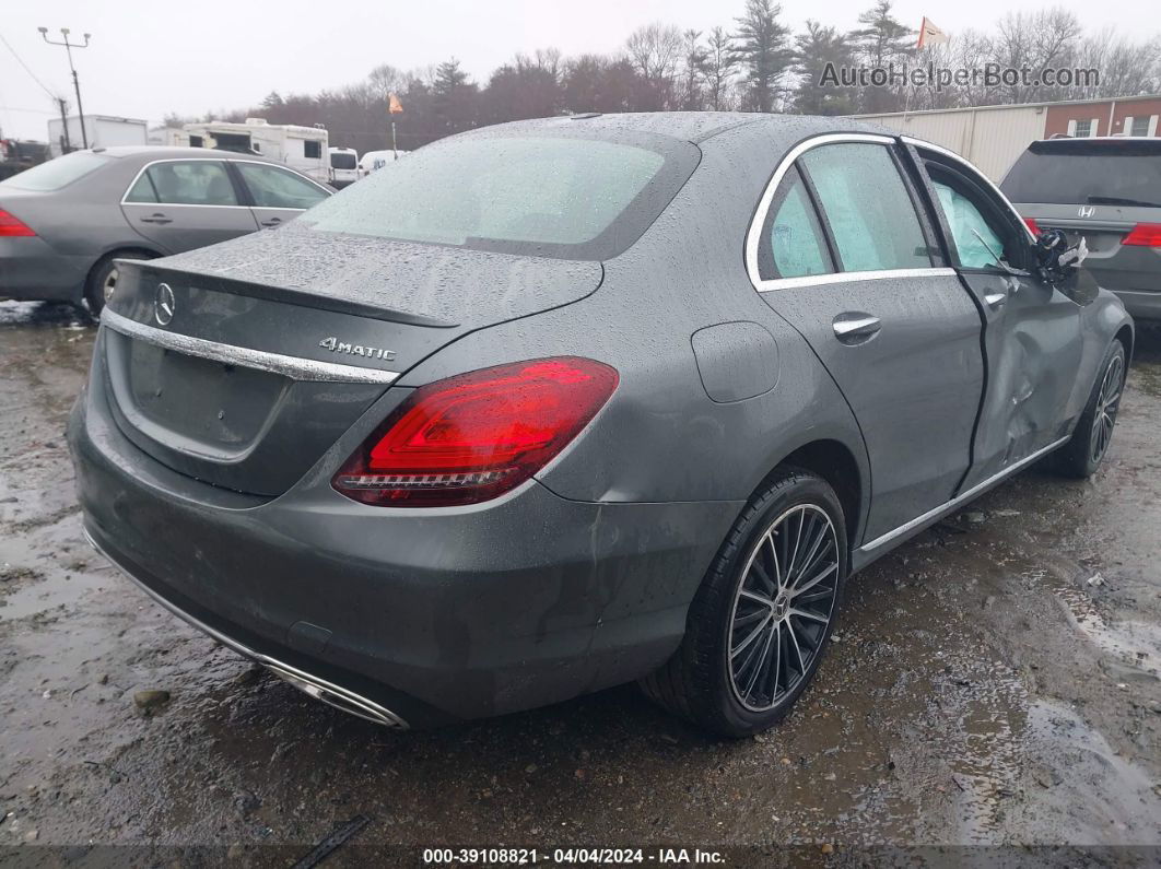 2019 Mercedes-benz C 300 4matic Gray vin: 55SWF8EB6KU286098