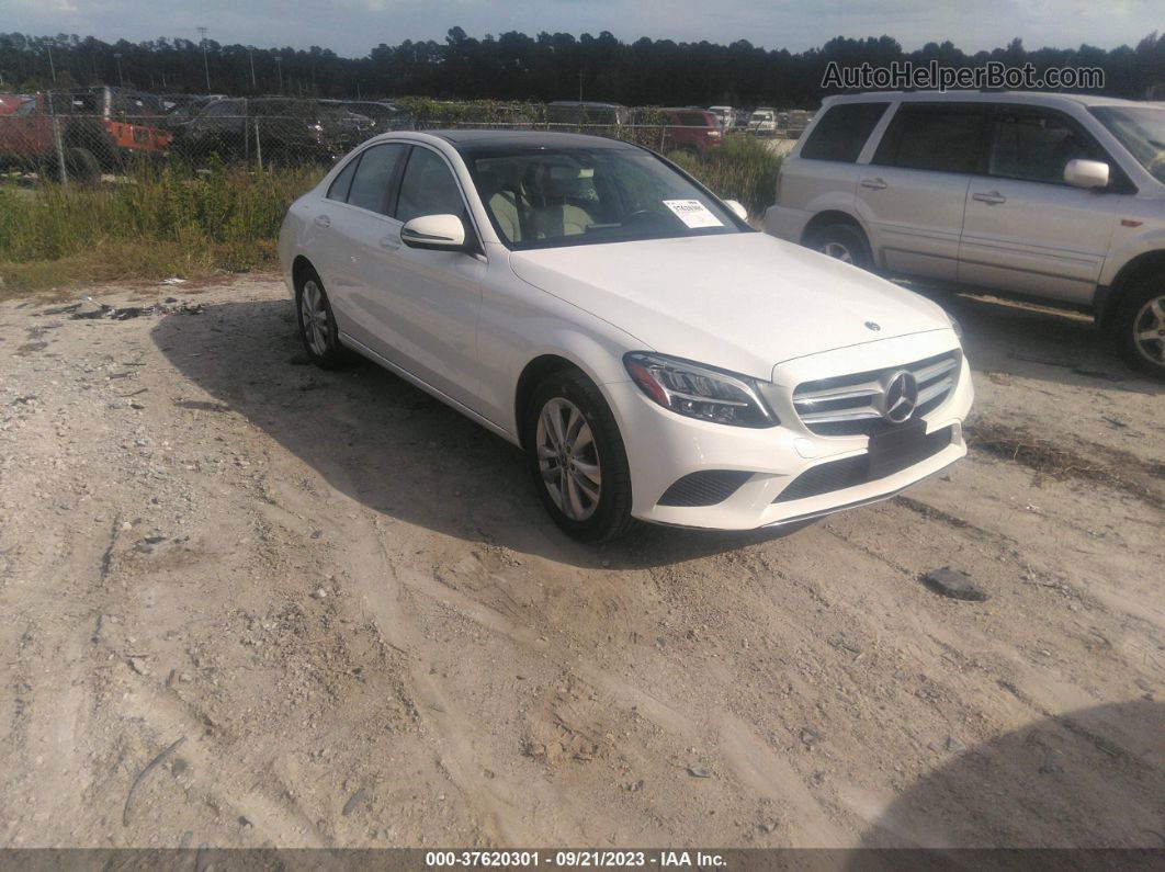 2019 Mercedes-benz C-class C 300 White vin: 55SWF8EB6KU290216