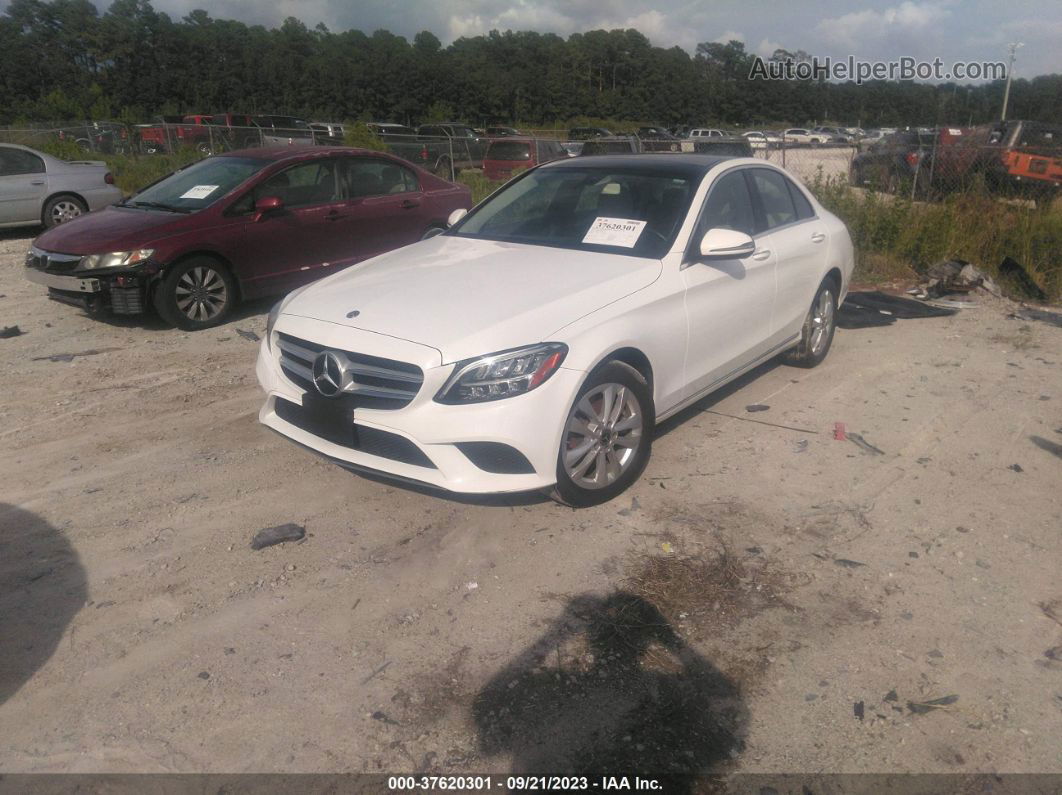 2019 Mercedes-benz C-class C 300 White vin: 55SWF8EB6KU290216