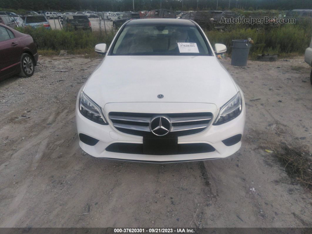 2019 Mercedes-benz C-class C 300 White vin: 55SWF8EB6KU290216