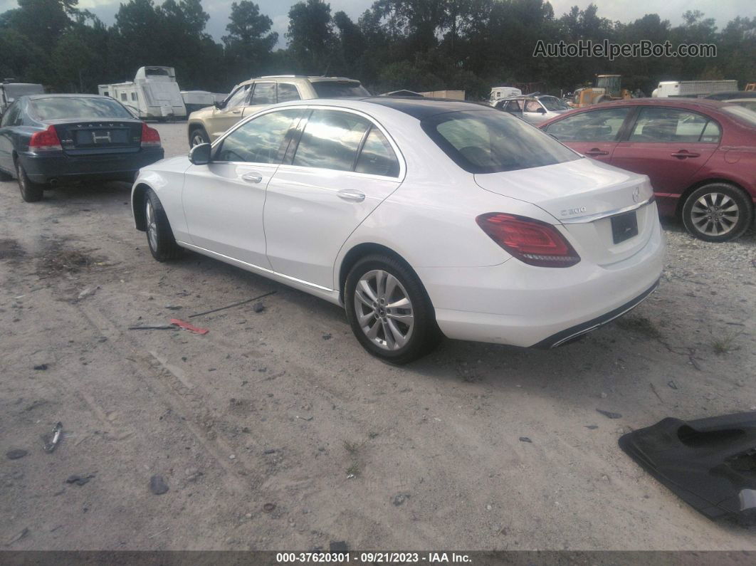 2019 Mercedes-benz C-class C 300 White vin: 55SWF8EB6KU290216