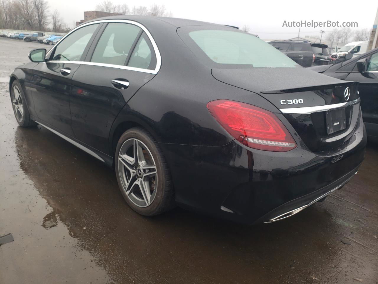 2019 Mercedes-benz C 300 4matic Black vin: 55SWF8EB6KU291205