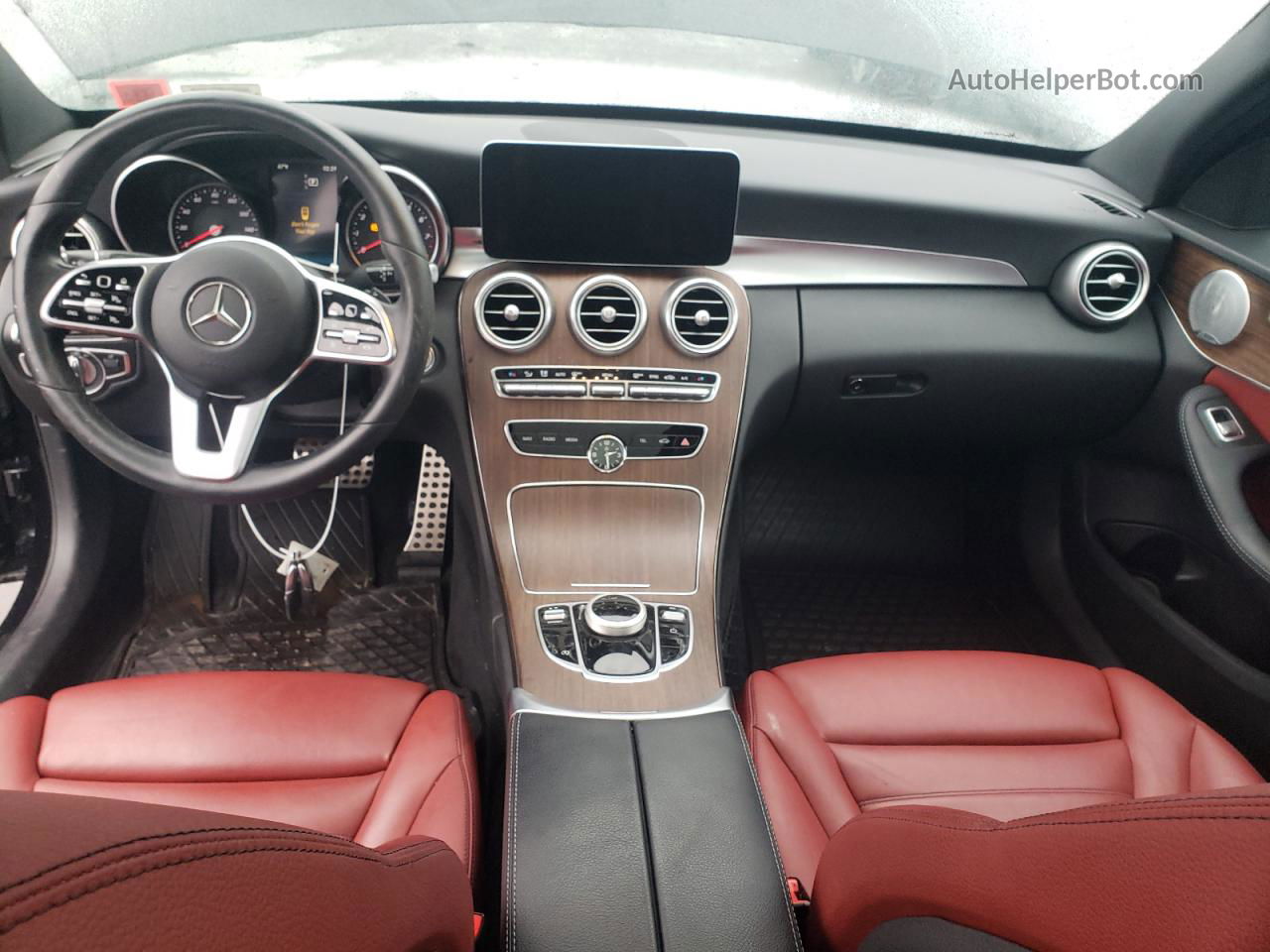 2019 Mercedes-benz C 300 4matic Черный vin: 55SWF8EB6KU291205