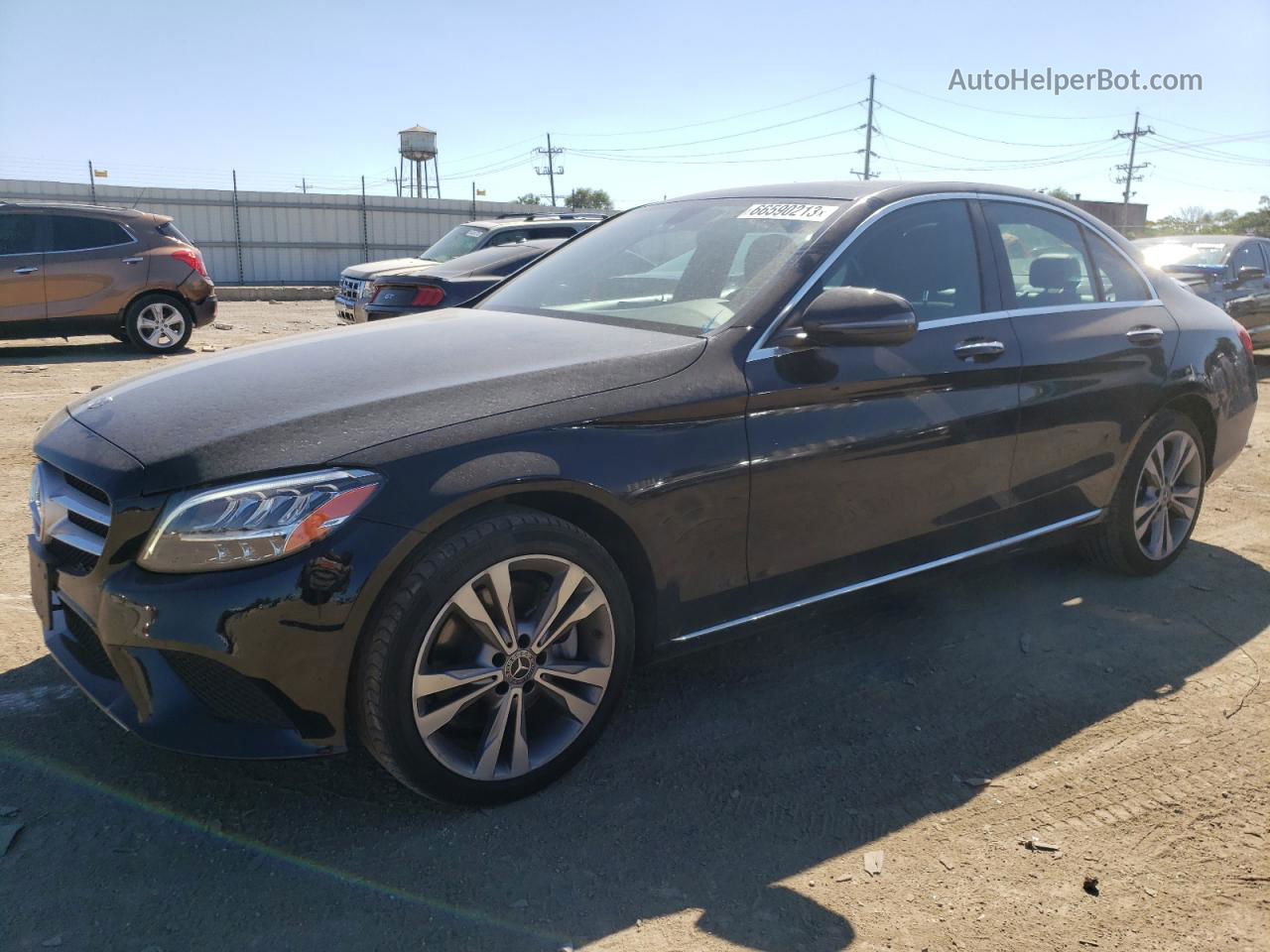 2019 Mercedes-benz C 300 4matic Black vin: 55SWF8EB6KU296419