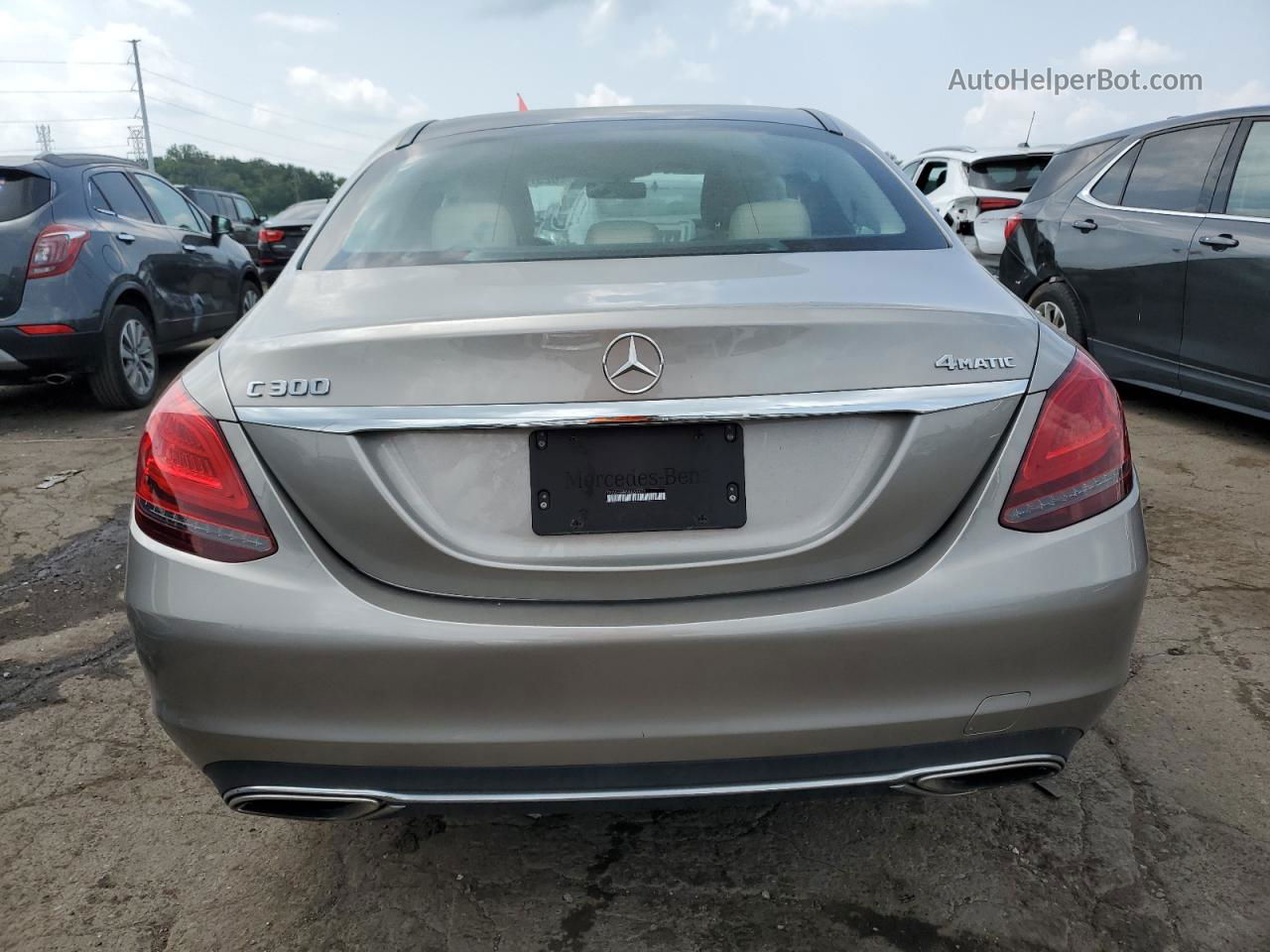 2019 Mercedes-benz C 300 4matic Silver vin: 55SWF8EB6KU298672