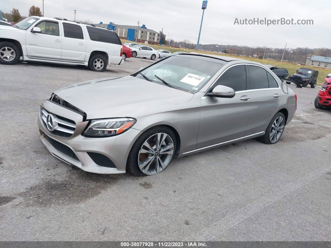 2019 Mercedes-benz C 300 4matic Silver vin: 55SWF8EB6KU299644