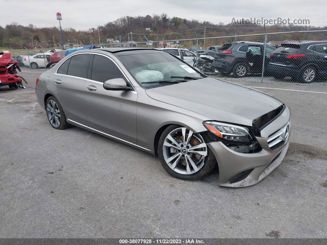 2019 Mercedes-benz C 300 4matic Silver vin: 55SWF8EB6KU299644