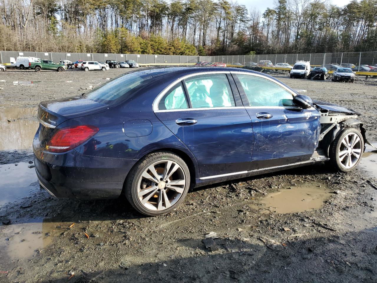 2019 Mercedes-benz C 300 4matic Blue vin: 55SWF8EB7KU299376