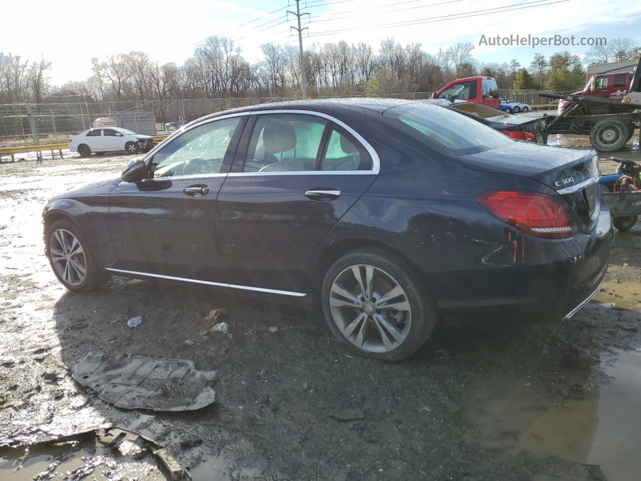 2019 Mercedes-benz C 300 4matic Blue vin: 55SWF8EB7KU299376