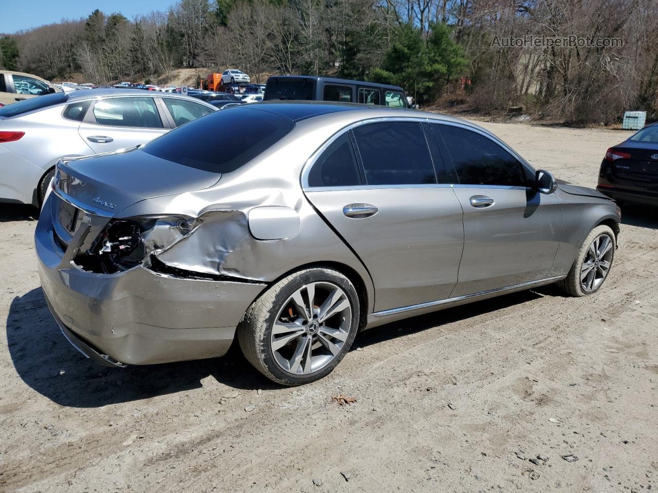 2019 Mercedes-benz C 300 4matic Gray vin: 55SWF8EB7KU304382