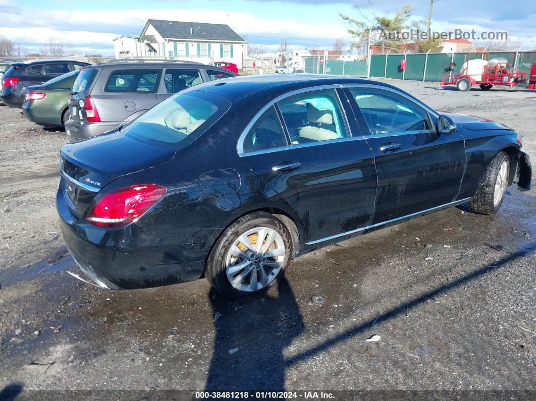 2019 Mercedes-benz C 300 4matic Black vin: 55SWF8EB7KU308898