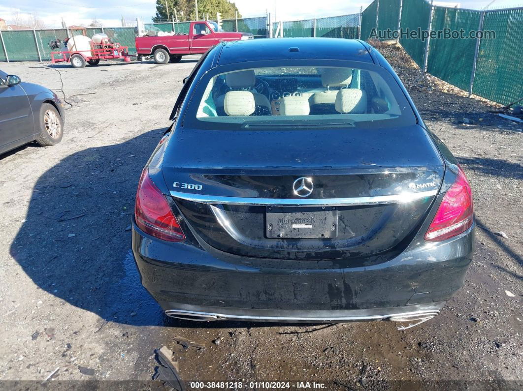 2019 Mercedes-benz C 300 4matic Black vin: 55SWF8EB7KU308898