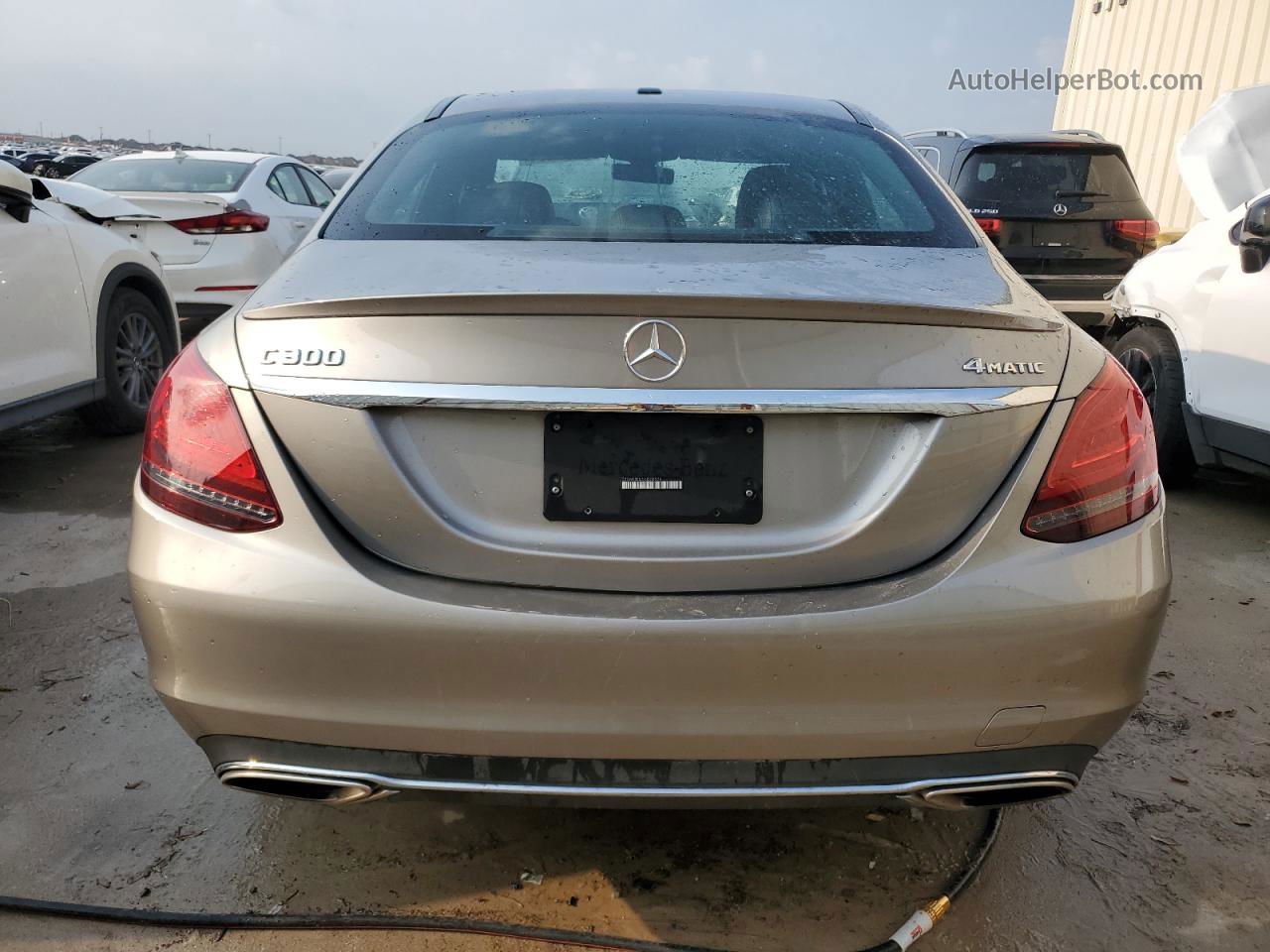 2019 Mercedes-benz C 300 4matic Gold vin: 55SWF8EB7KU308979