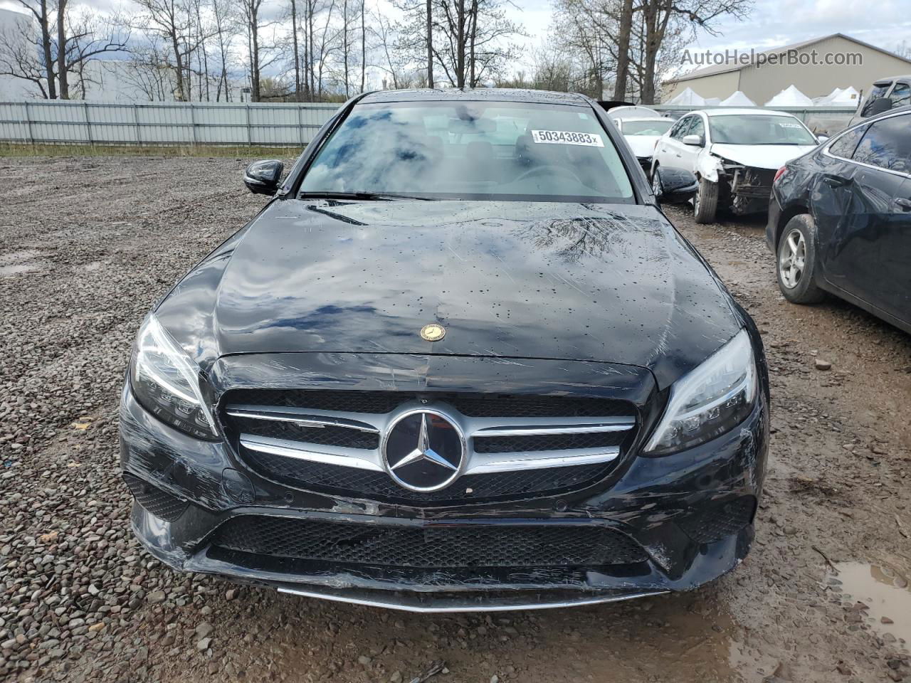 2019 Mercedes-benz C 300 4matic Black vin: 55SWF8EB7KU322039